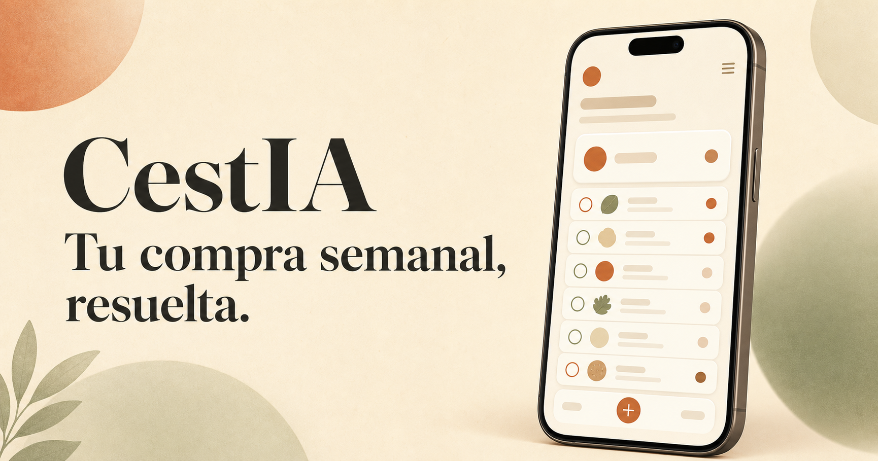 Imagen de marca de CestIA: «Tu compra semanal, resuelta».